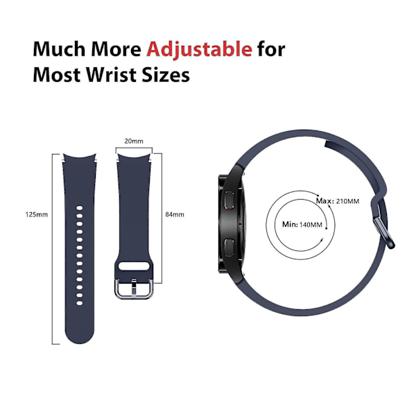 Samsung Galaxy Watch Silikon Sport Armband - Ljusblå