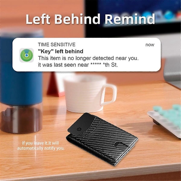 Plånboksspårare Kort Plånboksfinnare för IOS Hitta Min Bluetooth-lokalisering