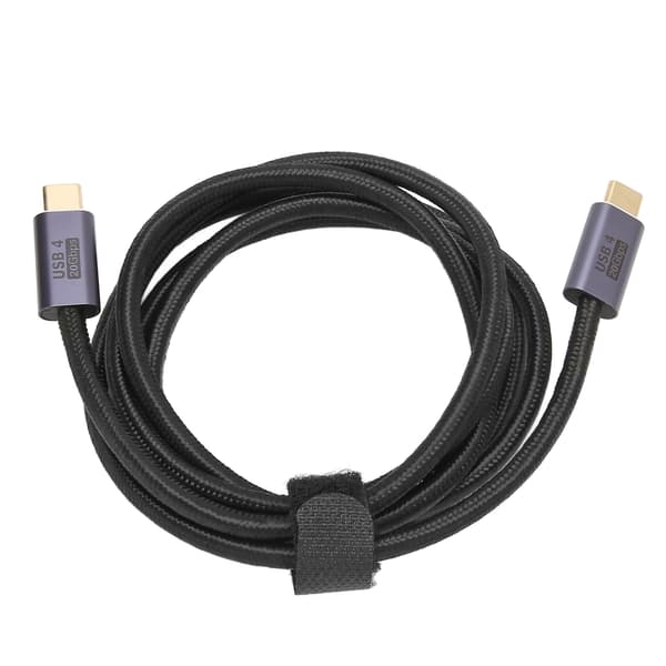 USB 4.0-kabel multifunktionell 20 Gbps höghastighetsöverföring HD 8K 60HZ stöd PD100W Typ C till Typ C-kabel 150 cm