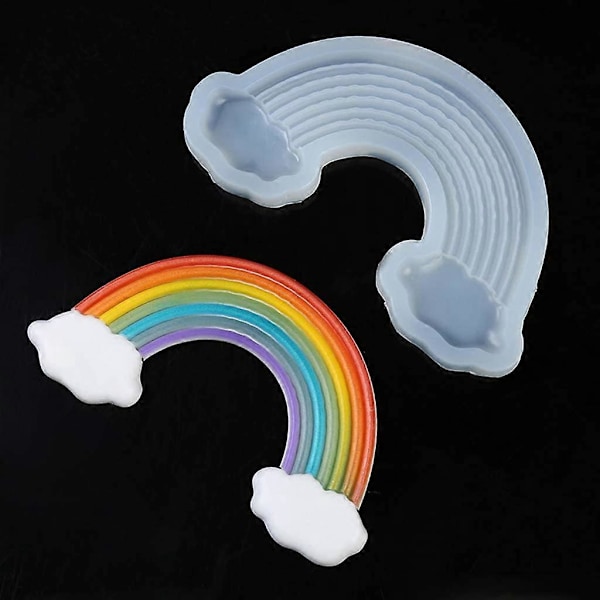 DIY Stor Regnbue Sky Vedhæng Epoxy Resin Silikoneform Smykkefremstillingsværktøjer