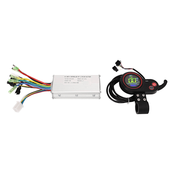 Elektrisk sykkelmotor kontroller LCD fargedisplaypanel for 36V 500W børsteløs motor 36V 48V 22A