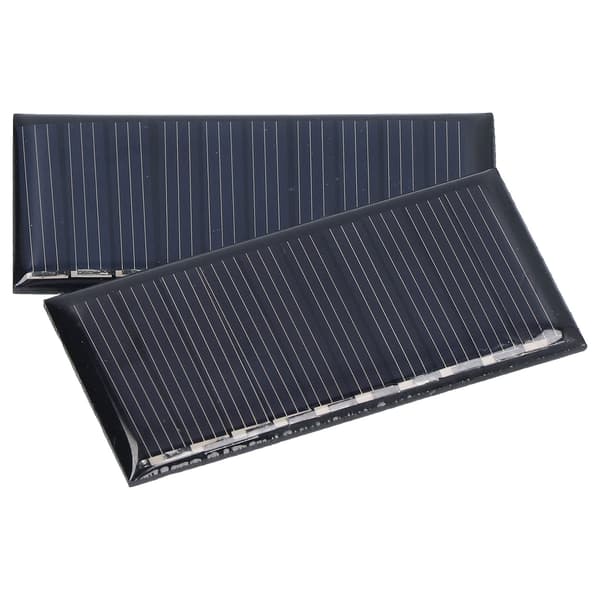 2 stk. Mini solcellepaneler 0,25W 5V Bærbare Mini polykrystallinske silisium værbestandige holdbare mye brukte mini solceller