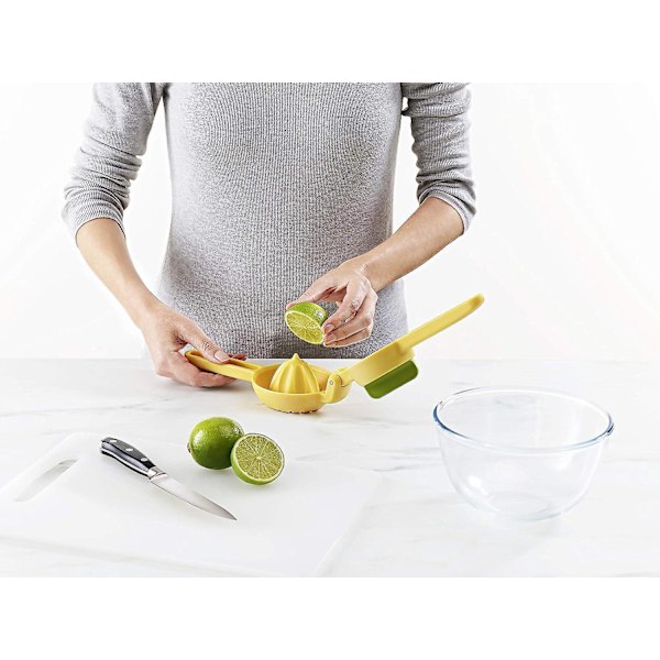 Bærbar gul citruspresser - Manuel multifunktions citronpresser til hjemmet