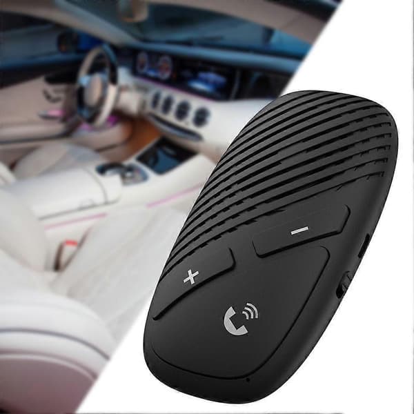 Bilsolskydd Bluetooth-kompatibel högtalartelefon Handsfree Automatisk högtalartelefon Svart