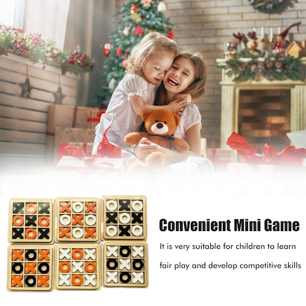 Wooden Xo Board Game Toy: Enhancing Children's Puzzle-løsning færdigheder