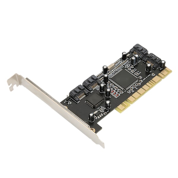 PCI–4-porttinen SATA-kortti 4 itsenäistä sarja-ATA-kanavaa 1,5 Gbps:n siirto PCI SATA -ohjain pöytätietokoneelle HDD SSD