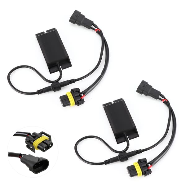 Par billight Split Modstand Decoder 9006 Sokkel Høj Effekt med Lav Arbejdsvarme DC 12V
