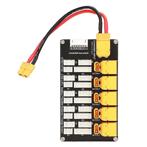 Lipo Batteriladdningskort Parallell XT30 XT60 Kontakt