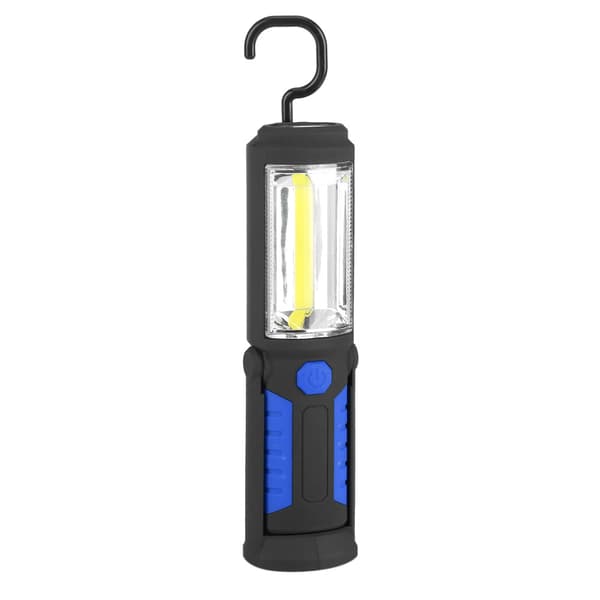3W Oppladbart COB LED Lommelykt Camping Nødlys Arbeidslys med Magnetisk Stativ Blå