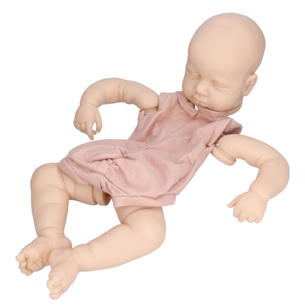 20 tums återfödd docka set realistisk babydocka helkropp naturtrogen DIY oavslutad docka kit