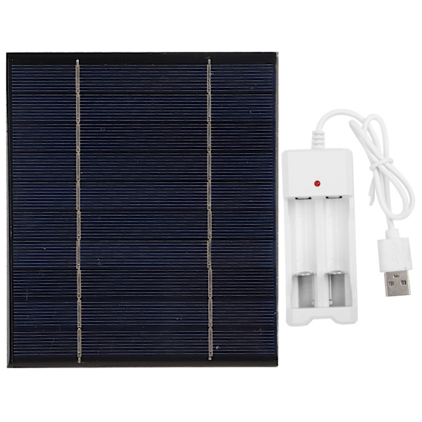 2,5W 5V bærbar solcellepanel telefonbatterioplader bærbar solcelle med USB-port
