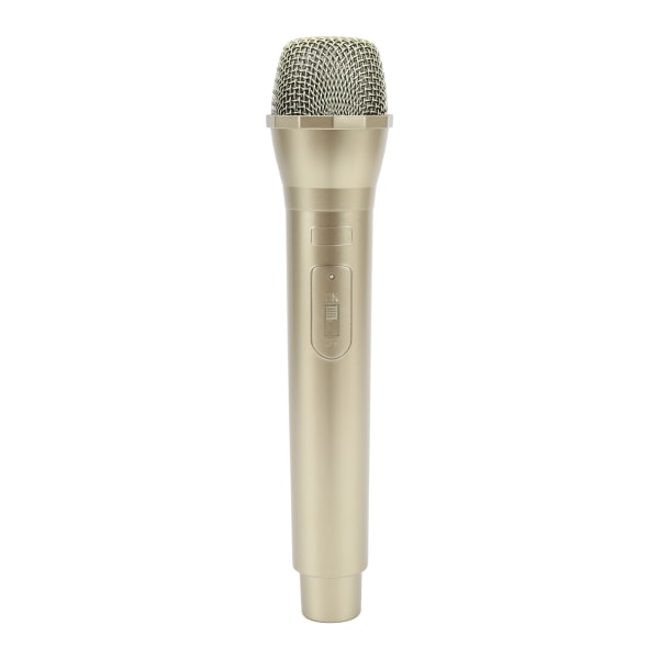 Realistisk propmikrofon for karaokedansshow. Øv mikrofonpropp for karaokegull Gold
