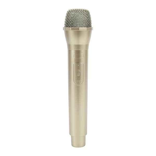 Realistisk rekvisitmikrofon til karaoke danseforestillinger Øvelsesmikrofonrekvisit til karaoke GuldGuld