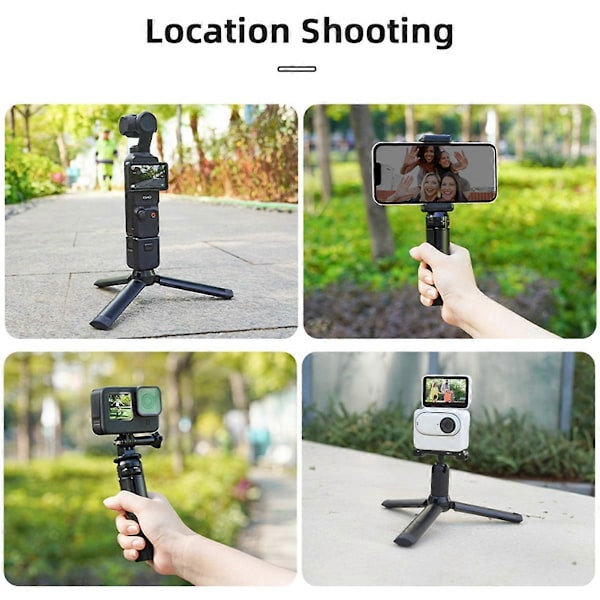 Mini Stativ Fickkamera Skrivbordsstativ Hållare Selfie Sticks L