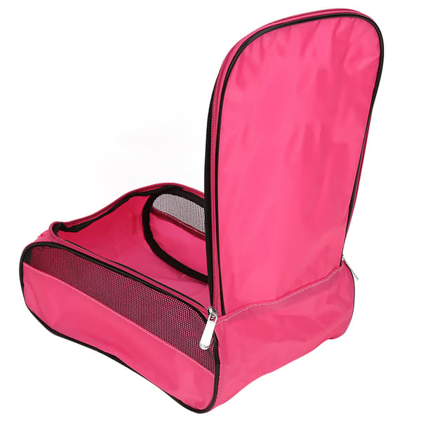 Nylon Golfskobag Rosa Bärbar Andningsbar Stor Kapacitet Skoförvaring Organizer