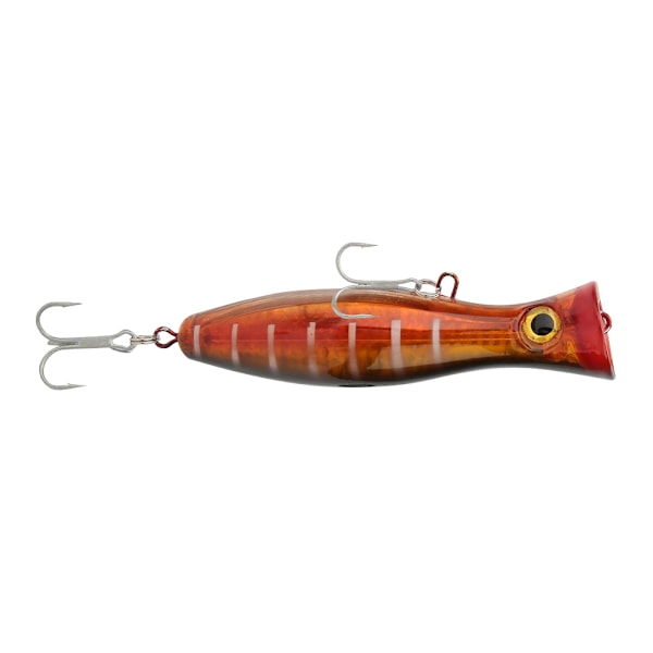 13cm artificiellt 3D-ögon fiskbete havsfiske sötvatten fiskedrag med krok (svart & orange)