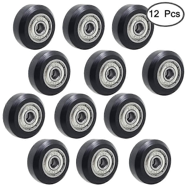 12-pack Stora Plasttrissor med Perlin-lager för 3D-skrivare, Kompatibla med CR-10, CR-10S, Hybrid CNC-router Svart