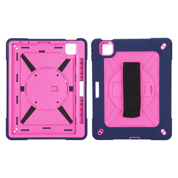Stötsäkert skyddsfodral surfplatta skyddsfodral med handaxelrem för Ipad 10.9 Mörkblå