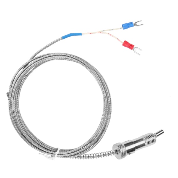 Bajonettkompressionsfjäder typ K termoelement temperatursensortråd 0-400 ℃ (3 m)