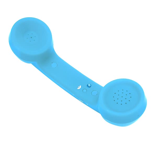 Bluetooth telefonhåndsett Retro strålingssikkert oppladbart trådløst mobiltelefonhåndsettmottaker lyseblå