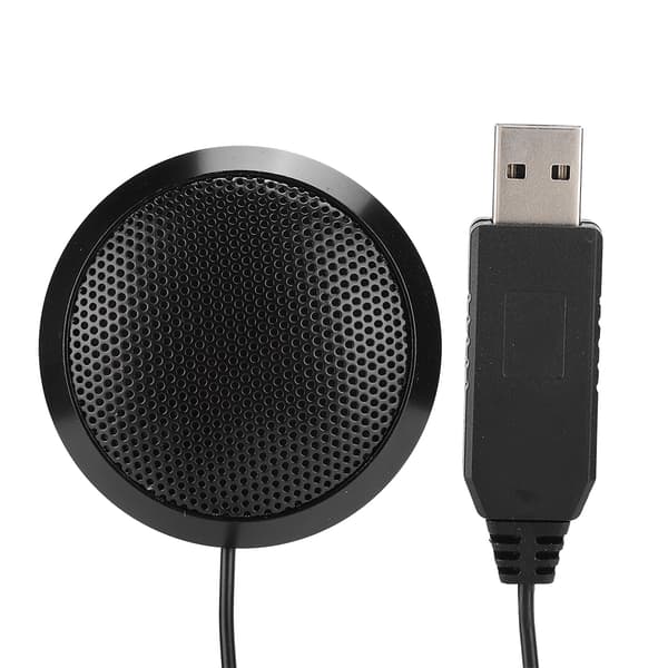 Mini kapacitiv mikrofon USB-krageklämma mikrofon med inbyggt ljudkort för dator