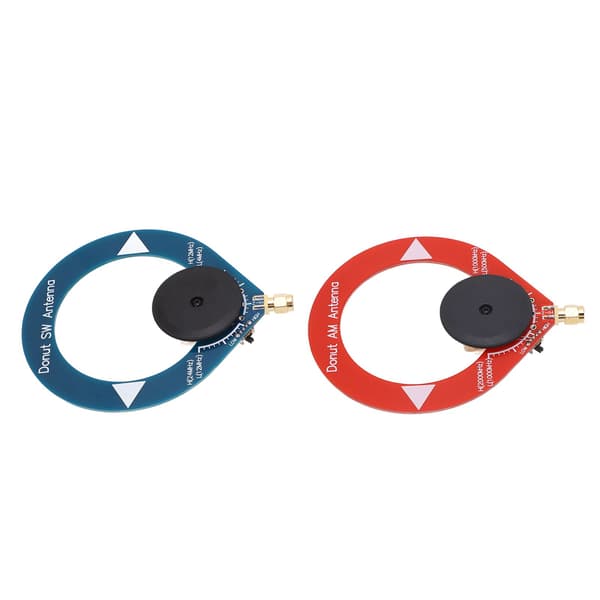 2 stk. Donut AM MW SW Antenne Anti-interferens Bærbar Mini Loop Antenne til Kortbølgeradio