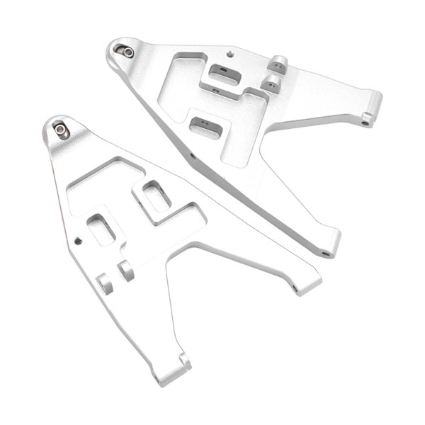2 st framre nedre upphängningsarm dragstång länk CNC-bearbetning RC Retrofit uppgraderingsdelar för TRAXXAS UDR 1/7 RC bil silver