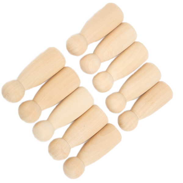 10 kpl puinen nukke, 75 mm, 3,0 tuumaa, turvallinen, purseeton Kehitä HandsOn Skills -tee-se-itse-tarvikkeita koristeluun (tytöille)