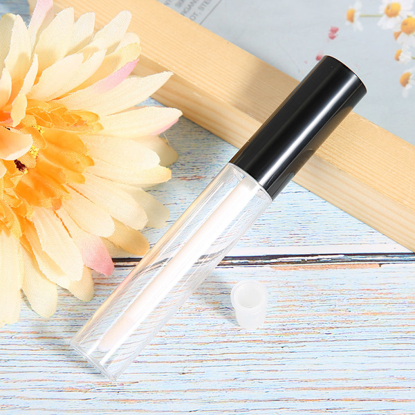 25 st 10 ml transparenta tomma läppglansrör DIY läppbalsamflaska behållare kosmetiska tillbehör