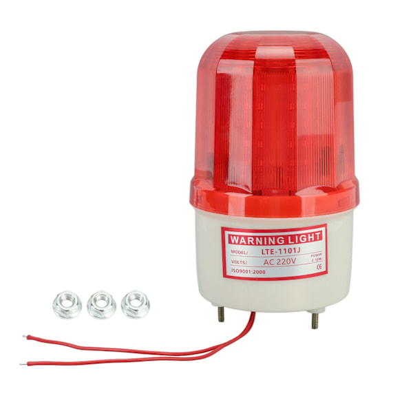 10W LED roterende alarmlampe 360 graders blinkende nødalarmlampe for skyvedørsmaskin teleskopisk dør 220V
