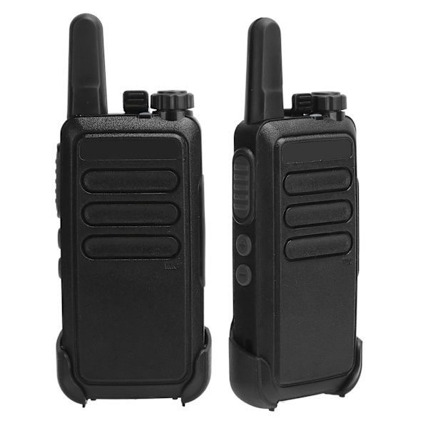 Kannettavat Walkie Talkie USB-ladattavat kädessä pidettävät Walky Talky takaklipsillä 100-240VEU-pistoke 100-240V