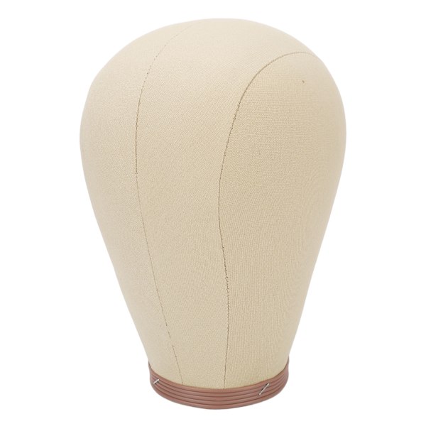 Parykk Mannequin Hode Nål Binding Canvas Hårstykke Modellhode for Parykk Styling Tørking Display 23in