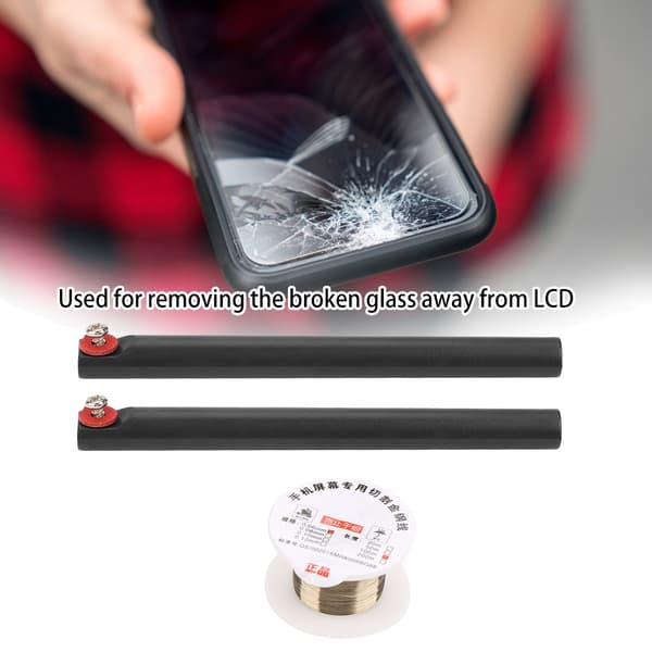 100M Molybden Tråd Skjærelinje med Håndtak for iPhone LCD Skjermseparator (0.06mm*100m)