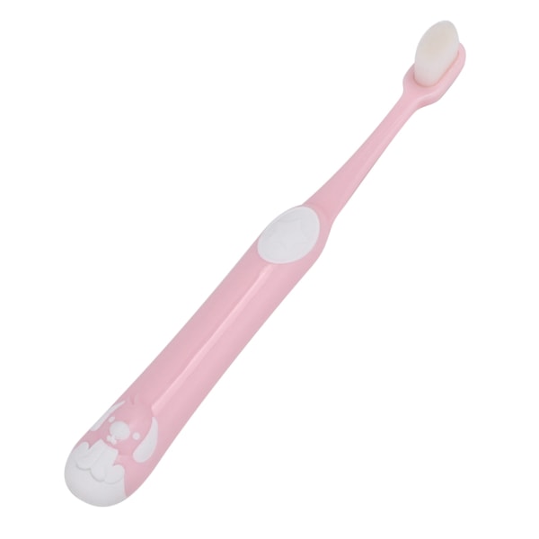 Kid tandbørste tegneserie blød sikker silikone Baby Oral Dental Cleaner Tandbørste Pink