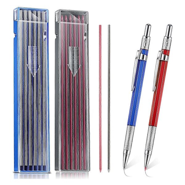 2 st Svetsarpennor med 24 st 2mm Stift Mekanisk Penna