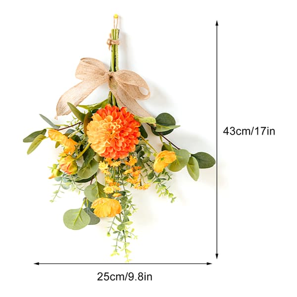 Væghængende kunstig buket Kunstig rosebuket til bryllup