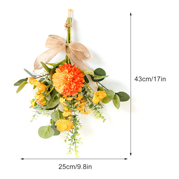 Vægmonteret kunstig buket kunstig rosebuket til bryllup