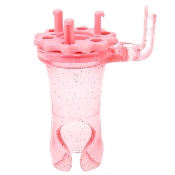 Strik spole vævesæt Udskifteligt hoved ABS mini krog strikker til gør-det-selv tørklæde strop Armbånd Pink