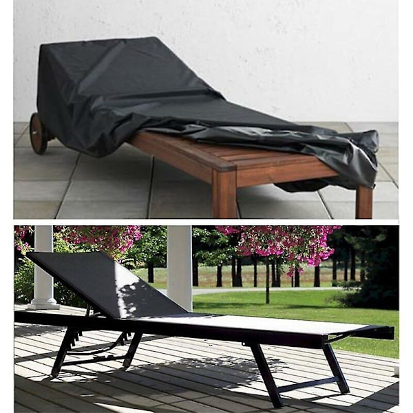 Solstolsskydd, Vattentätt Skydd för Trädgårdssolstol ——Grå 200*70*40*68cm