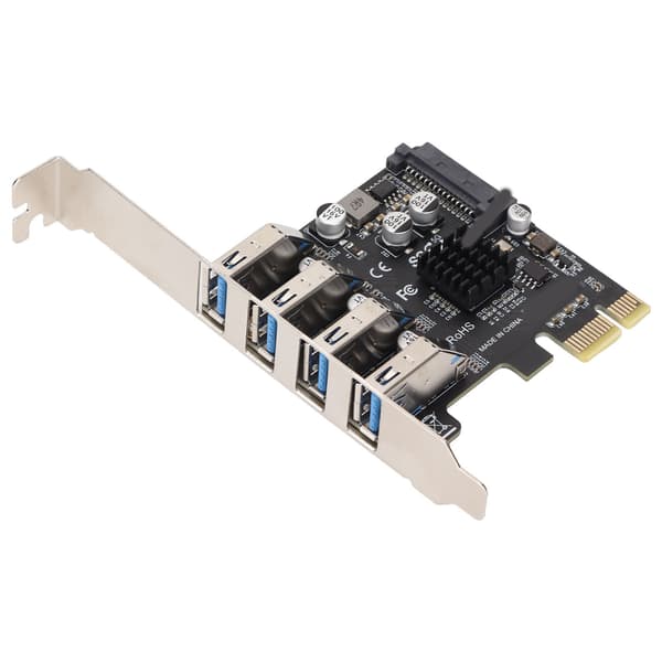 USB 3.0 PCIE Expansionskort PH64 2U/4U VL805 Chip 5Gbps Överföring 4 Port USB Expansionskort för Windows