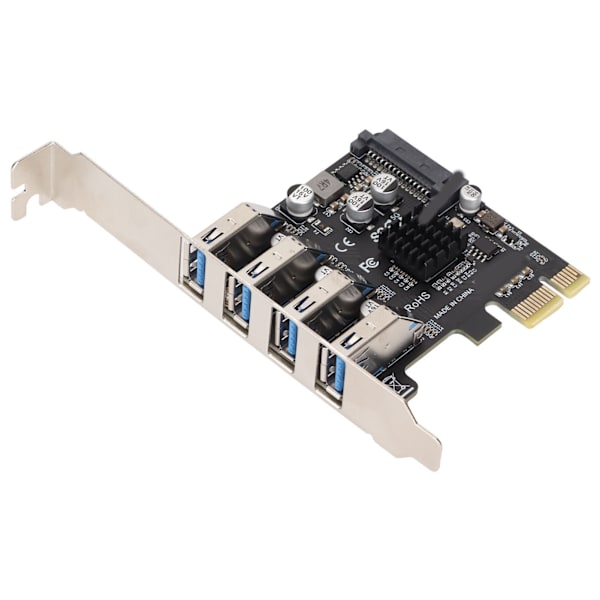 USB 3.0 PCIE expansionskort PH64 2U/4U VL805 Chip 5Gbps överföring 4 portar USB expansionskort för Windows