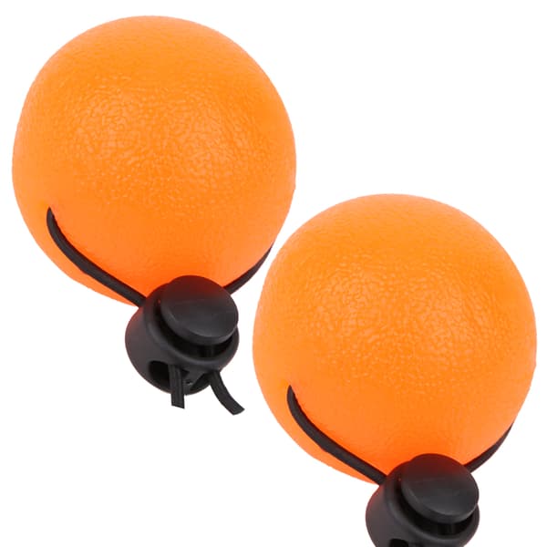 2 st Silikon Handgrepp Bollar för att Reducera Tryck Handledsövning Massage Återhämtningsverktyg Orange 20 Grader