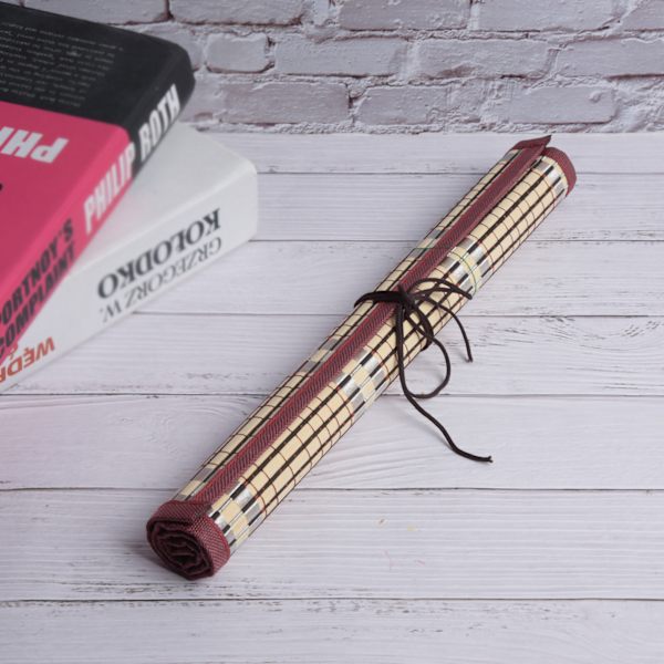 Målarpensel Bambu Rullväska Kalligrafi Penna Väska Gardin Pack Konst Material