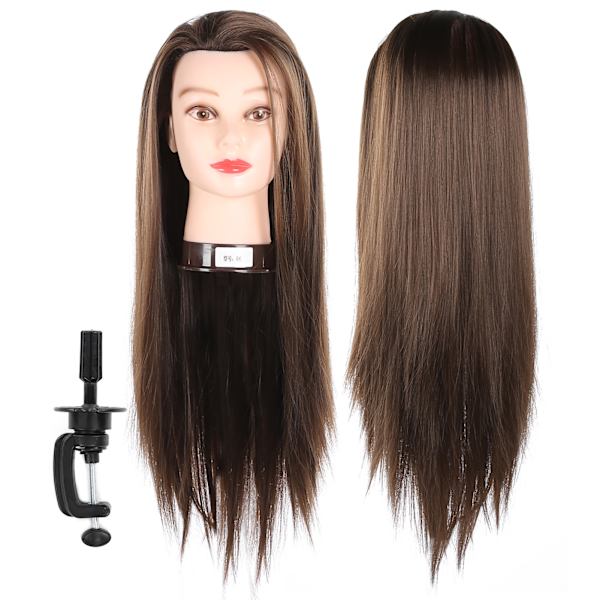Professionell Mannequin Head Frisör Träningshuvud för hårstyling Flätning 65cm