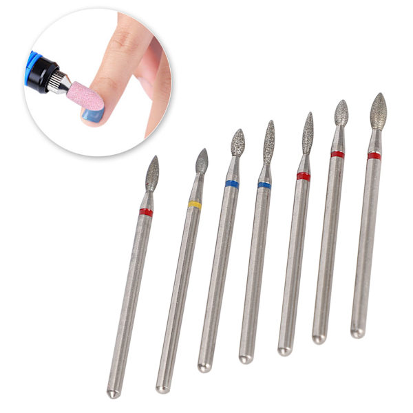 Multifunktionelt nail Art manicurebor Elektrisk manicure-slibehovedværktøj (NO.04)