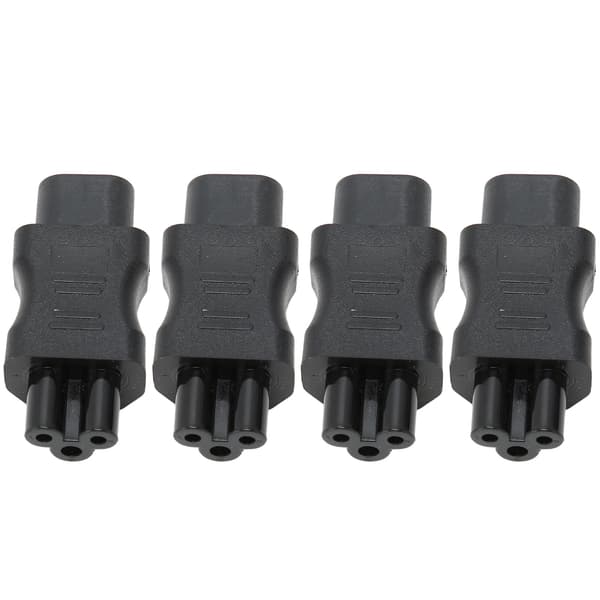 IEC320 C8 til IEC320 C5 Konverter 10A 250V 2.5A 250V Strømkabel Adapter til Laptop Strømadapter UPS Server 4 stk