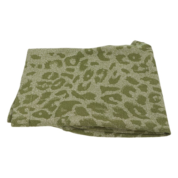 Yoga Shorts Butt Lifting Wideband High Waist Leopard Print Sports Biker Shorts för löpning M