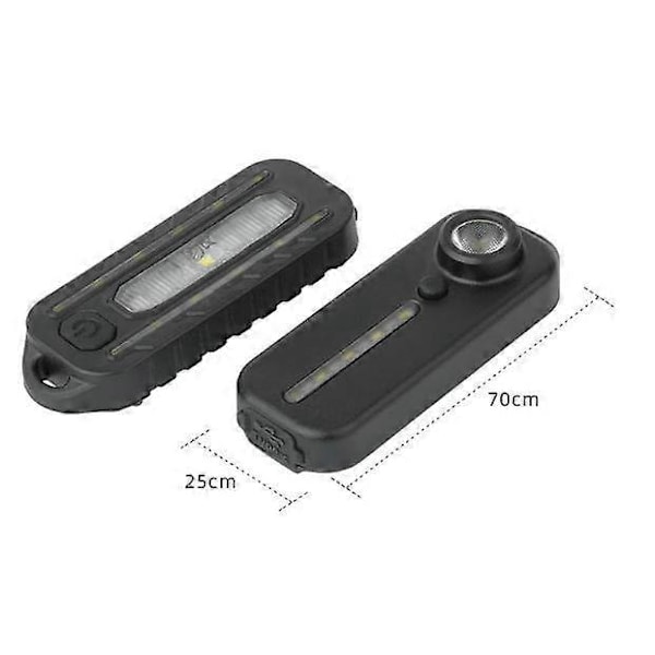 Blå Cykellygte Genopladelig LED For- og Baglygter, Vandtæt og Stødsikker Kraftige Lamper, Hjelmlamper, til MTB Cyklist Klapvogn Camping Løbehjul