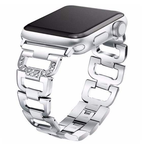 42MM Legering Klockarmband med Strass för iWatch Damklocka Rem