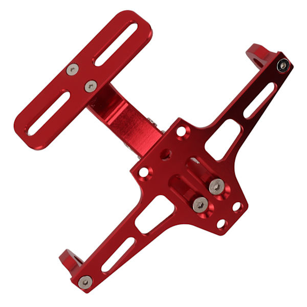 Motorcykel Nummerplade Beslag CNC Aluminium Legering Universal Justerbar Motorcykel Nummerplade Holder Rød